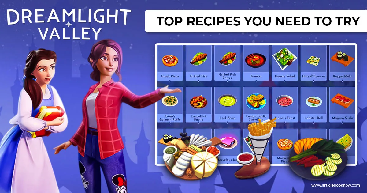 Dreamlight Valley Recipes